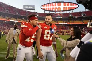Shock Moment: Mahomes Drops Surprise Proposal on Kelce as They Announce 1587 Prime’s Grand Opening... Full Details below