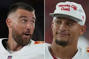 Kelce’s Locker Room Banter With Young Teammates Gets a Side-Eye From Patrick Mahomes...See More