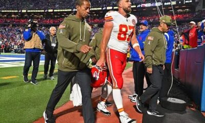 After Taking a Tough Hit, Travis Kelce Has a Message for Bills Fans...See More